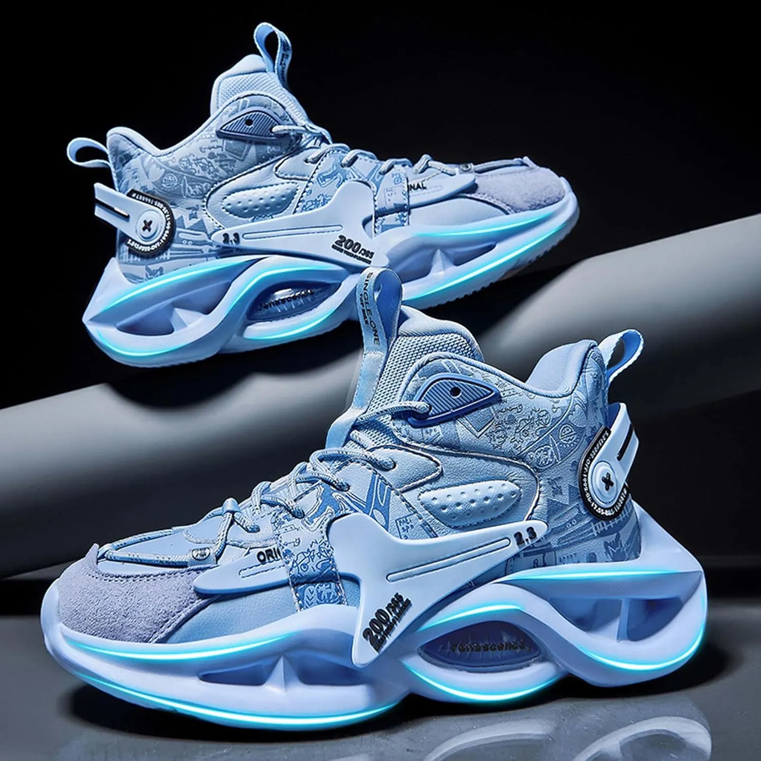 Men's Basketball Shoes, Arch Support Low Top Basketball Shoes,Fashion Basketball Shoes Sneakers,Anti-Skid Wear-Resistant Sneakers, Indoor and Outdoor Sneakers Running Shoes, (Adult/Big Kids)
