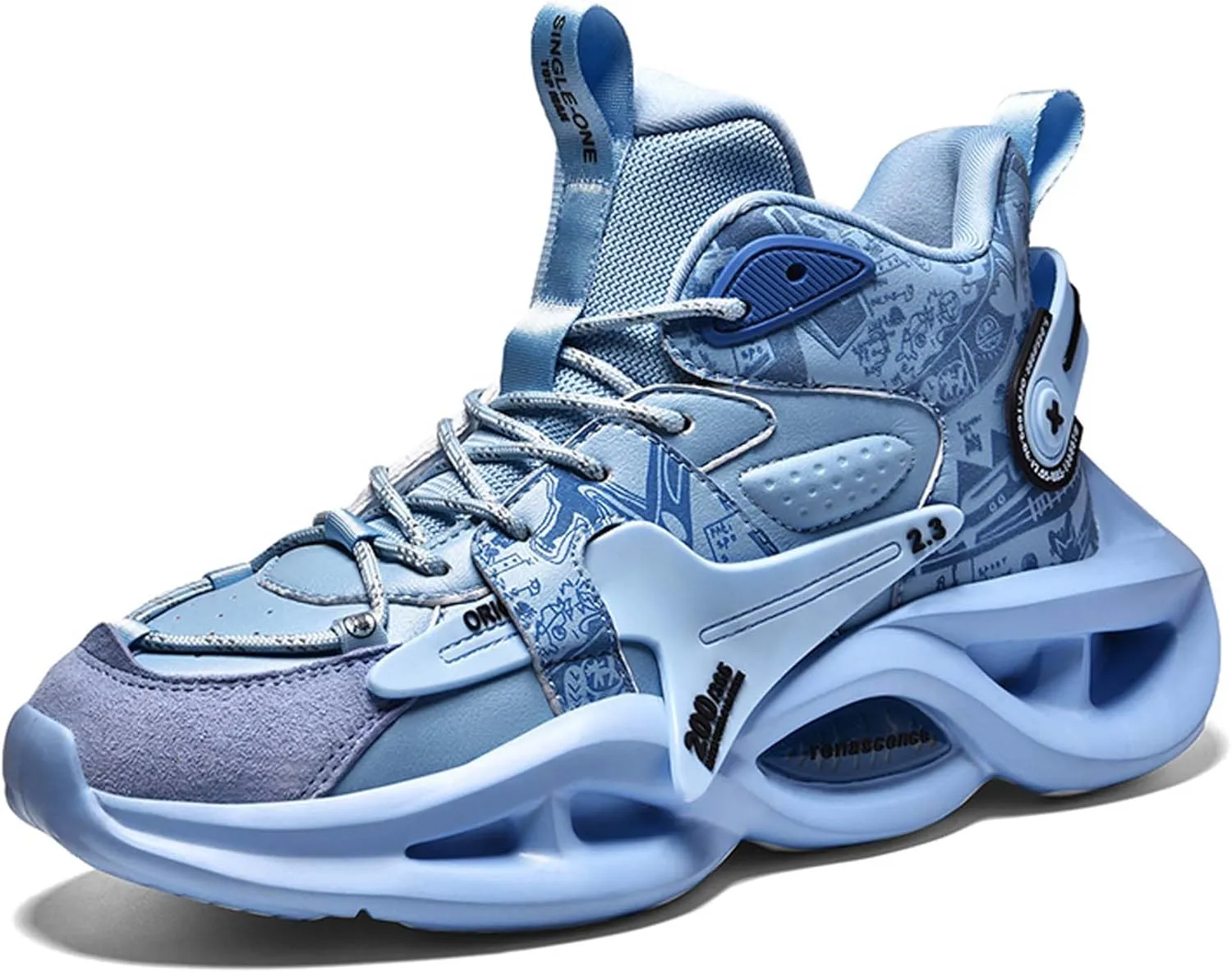 Men's Basketball Shoes, Arch Support Low Top Basketball Shoes,Fashion Basketball Shoes Sneakers,Anti-Skid Wear-Resistant Sneakers, Indoor and Outdoor Sneakers Running Shoes, (Adult/Big Kids)