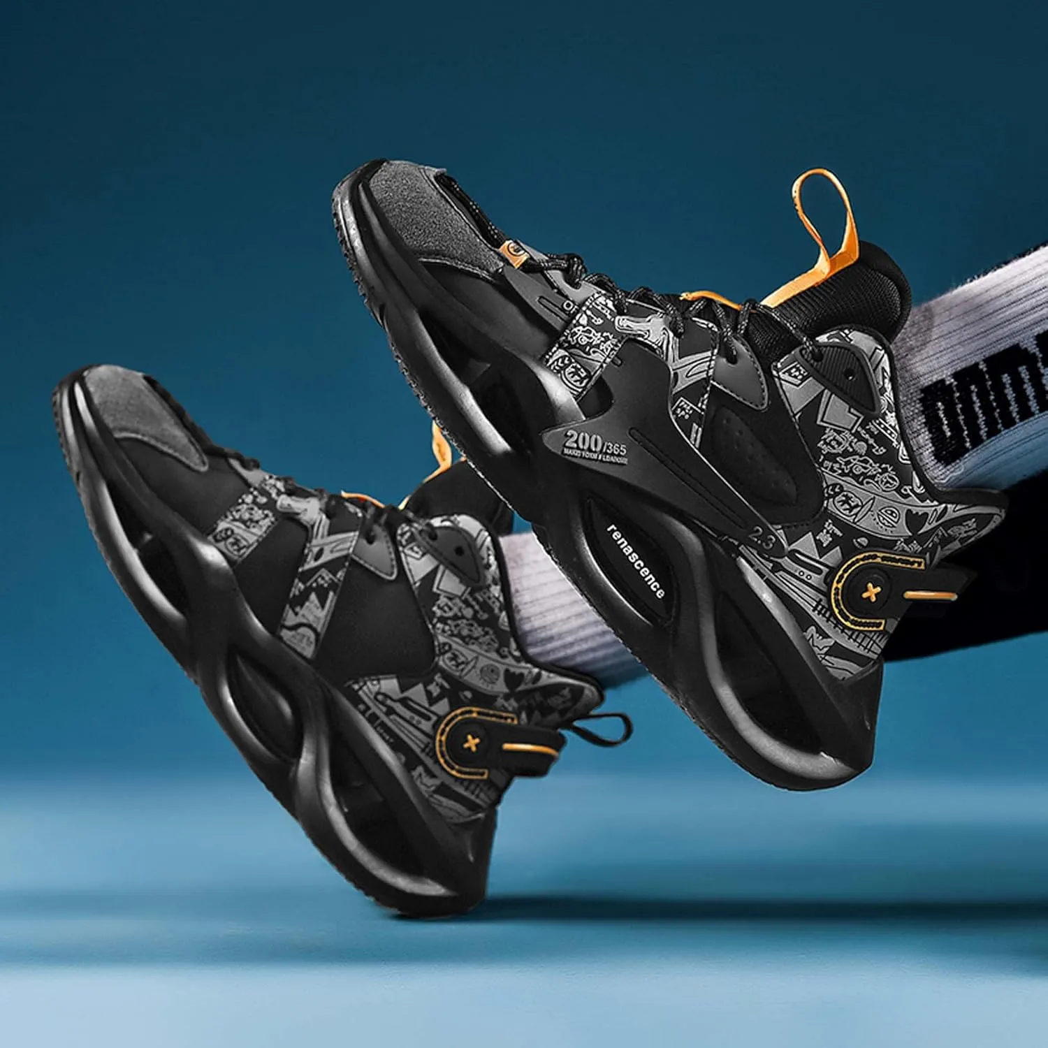 Men's Basketball Shoes, Arch Support Low Top Basketball Shoes,Fashion Basketball Shoes Sneakers,Anti-Skid Wear-Resistant Sneakers, Indoor and Outdoor Sneakers Running Shoes, (Adult/Big Kids)