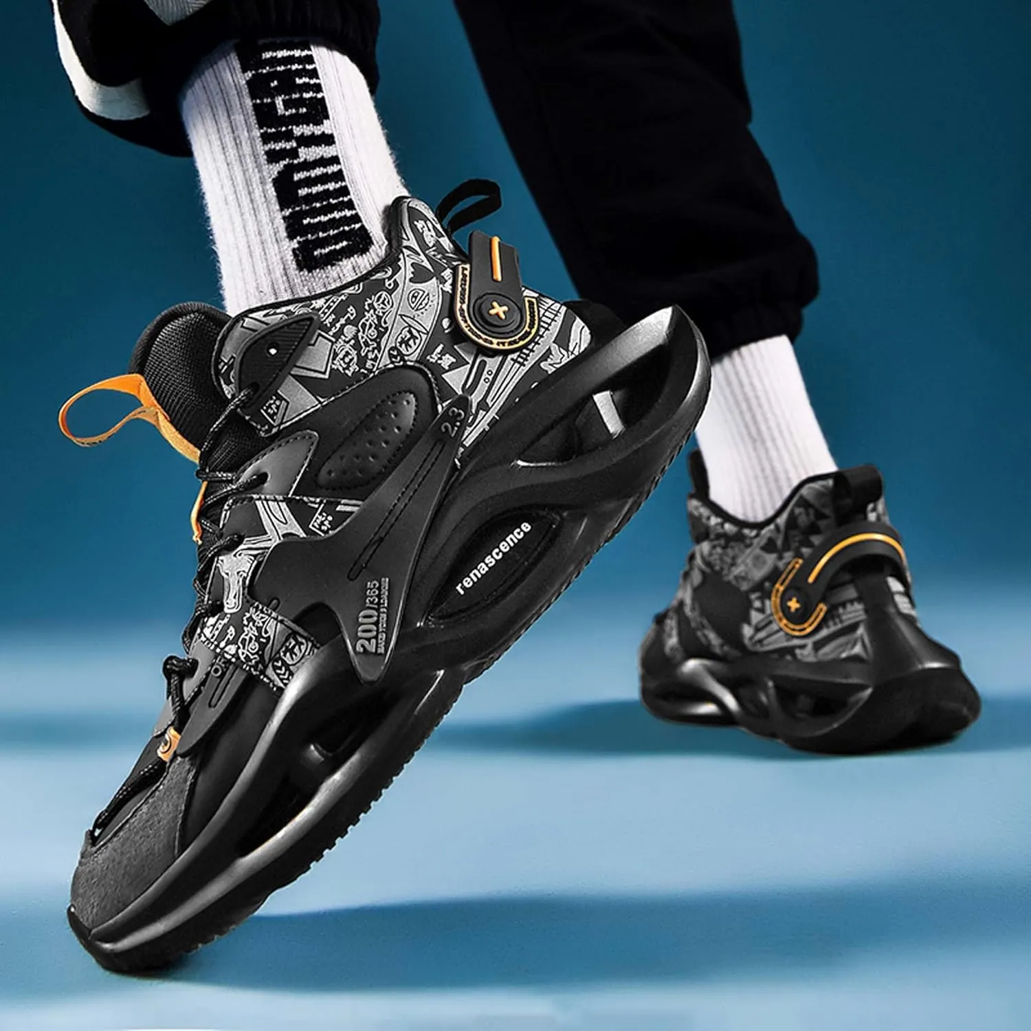 Men's Basketball Shoes, Arch Support Low Top Basketball Shoes,Fashion Basketball Shoes Sneakers,Anti-Skid Wear-Resistant Sneakers, Indoor and Outdoor Sneakers Running Shoes, (Adult/Big Kids)