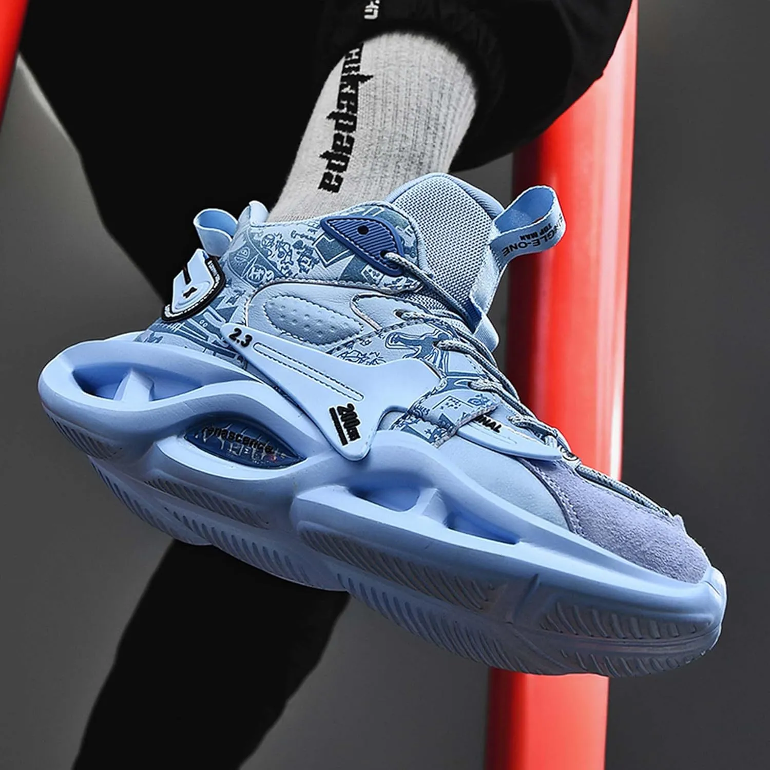 Men's Basketball Shoes, Arch Support Low Top Basketball Shoes,Fashion Basketball Shoes Sneakers,Anti-Skid Wear-Resistant Sneakers, Indoor and Outdoor Sneakers Running Shoes, (Adult/Big Kids)