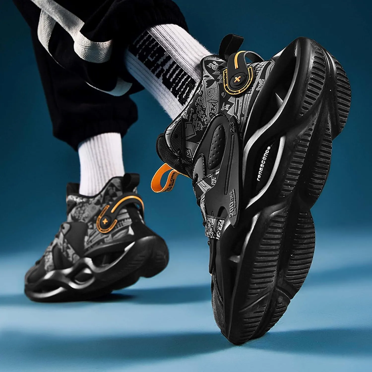 Men's Basketball Shoes, Arch Support Low Top Basketball Shoes,Fashion Basketball Shoes Sneakers,Anti-Skid Wear-Resistant Sneakers, Indoor and Outdoor Sneakers Running Shoes, (Adult/Big Kids)