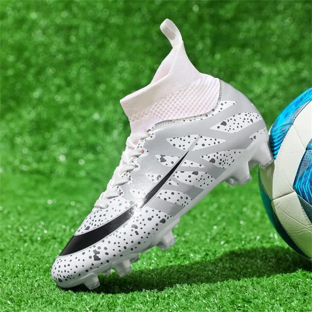 Men's Football Boots Spikes High Top Unisex Outdoor/Indoor Training Sneakers - Lawn Outdoor Youth Football Boots