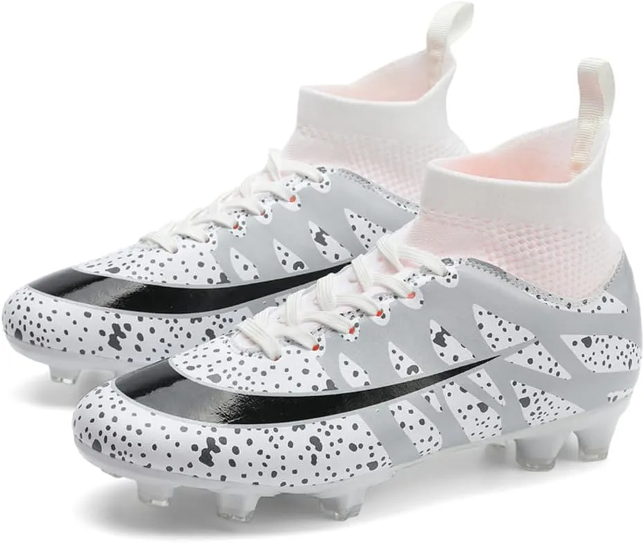 Men's Football Boots Spikes High Top Unisex Outdoor/Indoor Training Sneakers - Lawn Outdoor Youth Football Boots