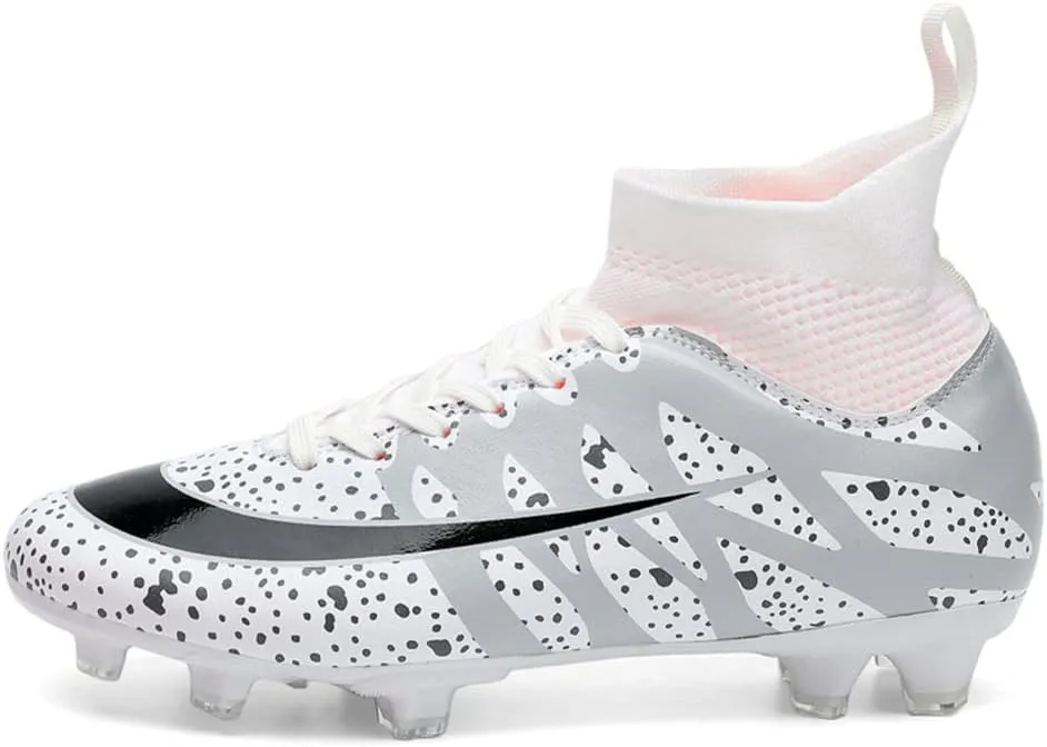 Men's Football Boots Spikes High Top Unisex Outdoor/Indoor Training Sneakers - Lawn Outdoor Youth Football Boots
