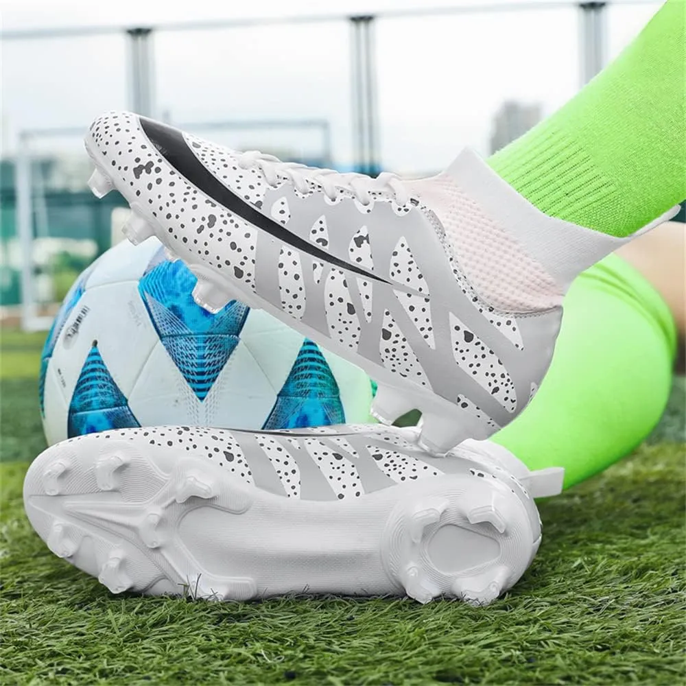Men's Football Boots Spikes High Top Unisex Outdoor/Indoor Training Sneakers - Lawn Outdoor Youth Football Boots