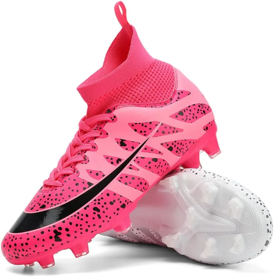 Men's Football Boots Spikes High Top Unisex Outdoor/Indoor Training Sneakers - Lawn Outdoor Youth Football Boots