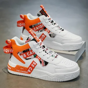 Mens High Top Sneakers Skate Casual Walking Shoes Street Fashion Sneakers Lightweight Shoes for All Seasons