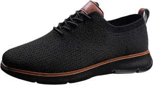 Men's Lace Up Memory Foam Sneakers Lightweight Sport Gym Jogging Walking Sneaker Lightweight Minimalist Shoes