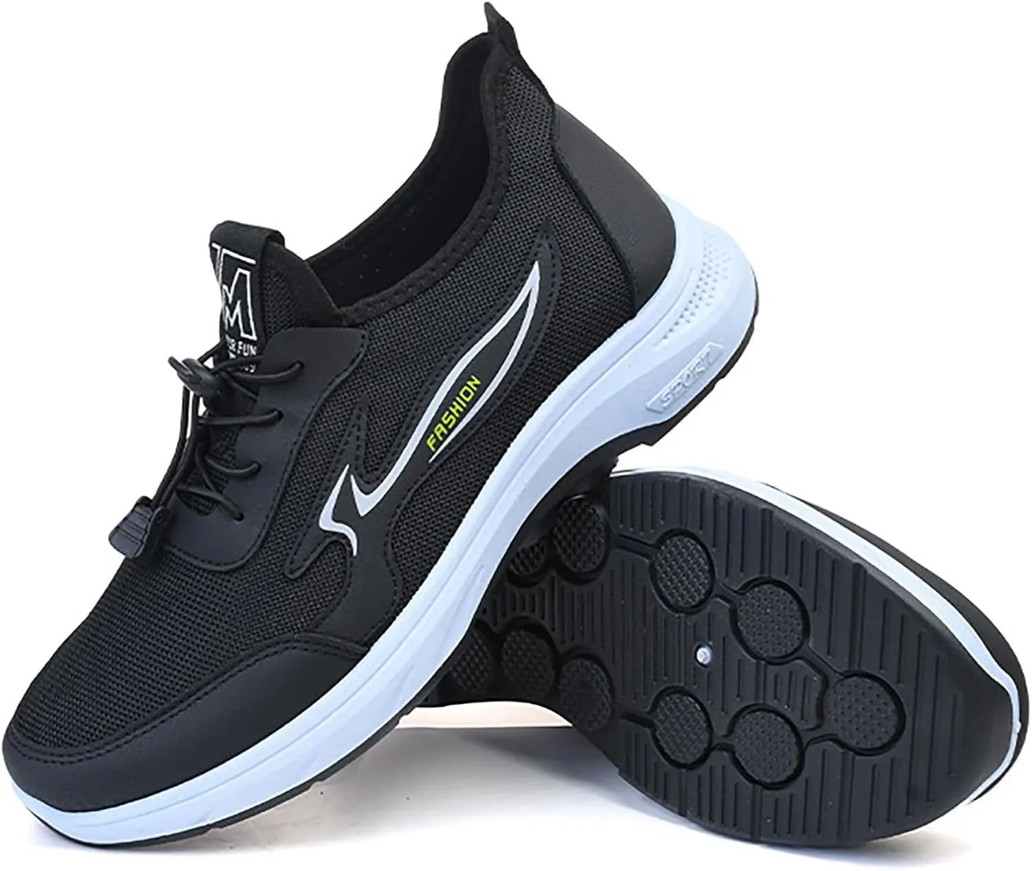 Men's Lightweight Cushion Sneakers Lace Up Lightweight Breathable Fashion Sneaker Men's Business Casual Shoes