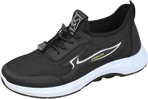 Men's Lightweight Cushion Sneakers Lace Up Lightweight Breathable Fashion Sneaker Men's Business Casual Shoes