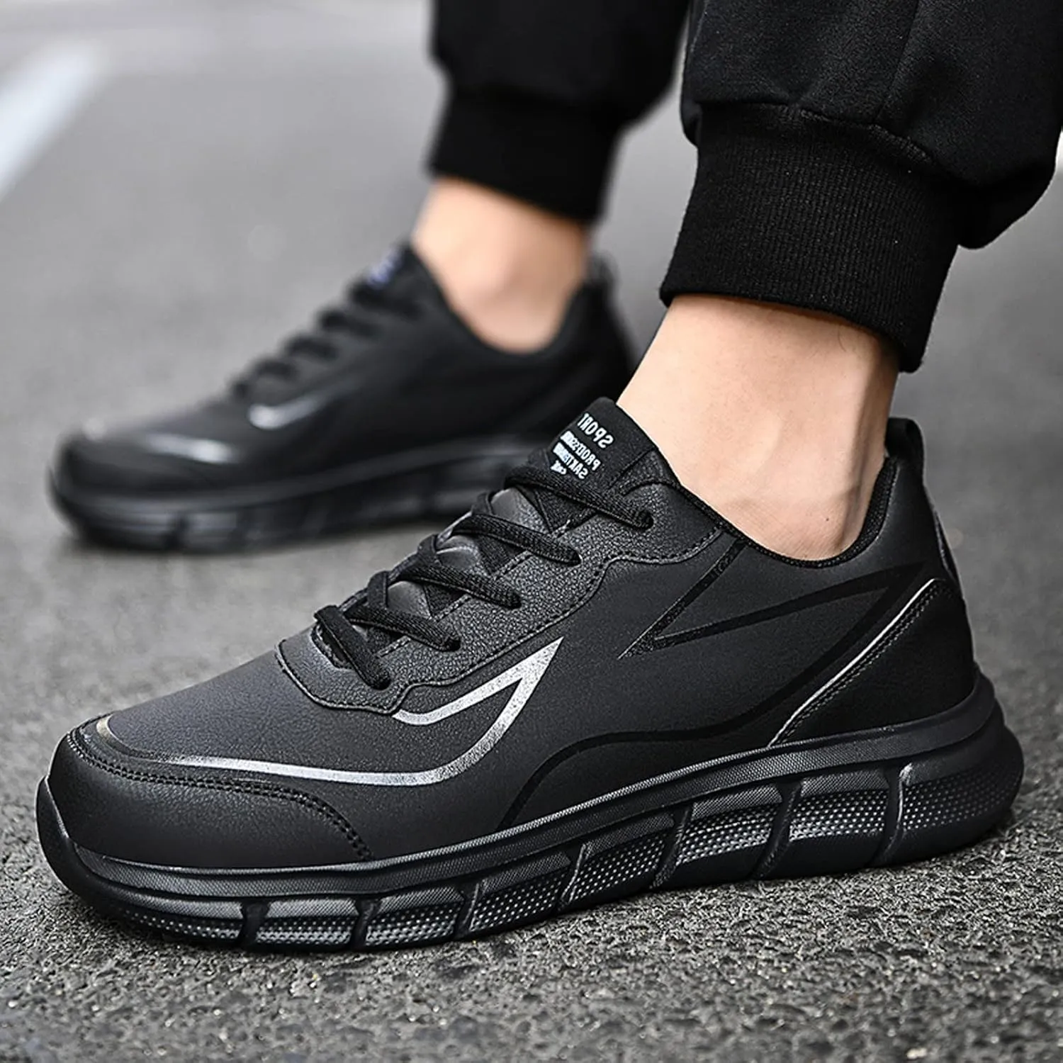Mens Lightweight Minimalist Shoes Comfortable Breathable Stretch Canvas Slip On Sneaker Non Slip Walking Shoes