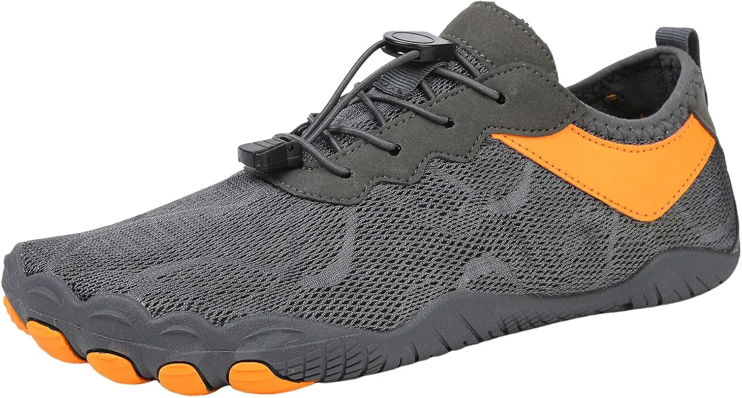 Men's Lightweight Non Slip Barefoot Shoes Breathable Comfort Walking Shoe Fashion Lightweight Sneakers for Men
