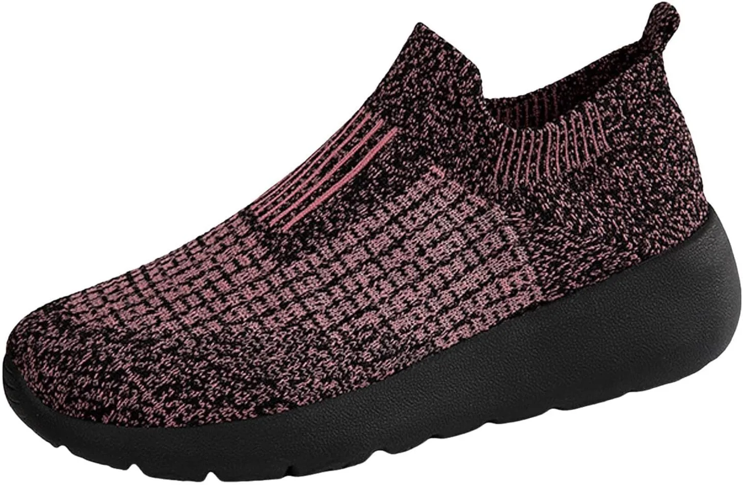 Men's Lightweight Non Slip Barefoot Shoes Lightweight Breathable Slip On Running Shoe Comfortable Stretch Shoes