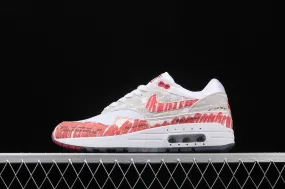 Air Max 1 Sketch To Shelf University Red White CJ4286-101 Anti - fog