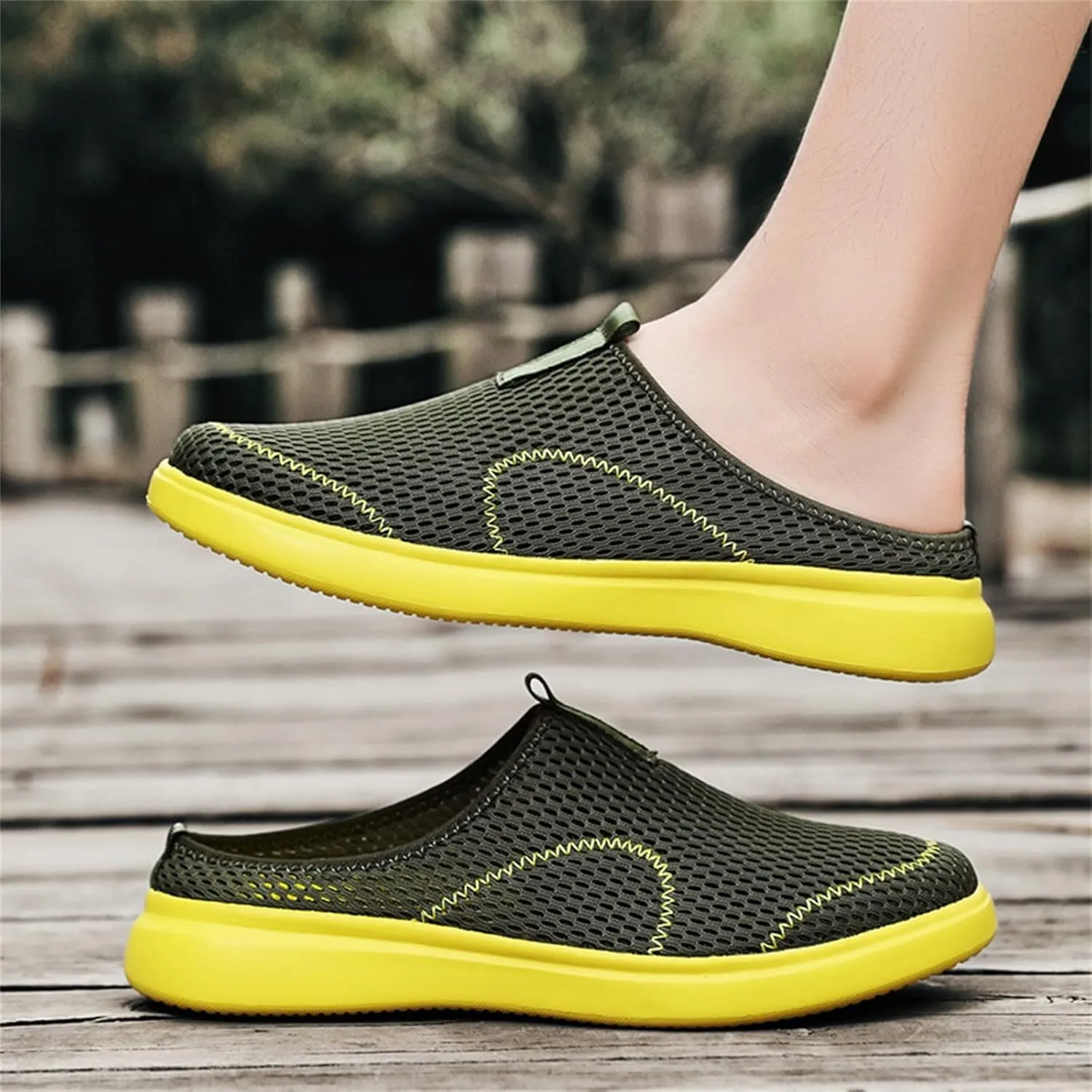 Mens Running Shoes Slip-on Walking Tennis Sneakers Lightweight Breathable Casual Soft Sole Mesh Workout Sports Shoes