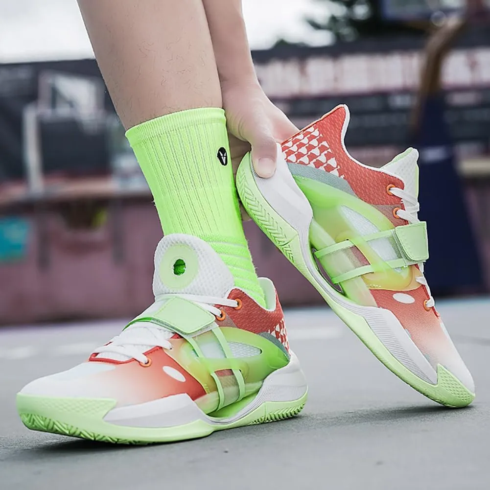 Men's Shoes Fashion Sneakers Breathable Running Shoes Mens Arch Support Basketball Shoes Non Slip