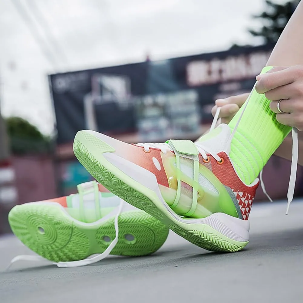 Men's Shoes Fashion Sneakers Breathable Running Shoes Mens Arch Support Basketball Shoes Non Slip