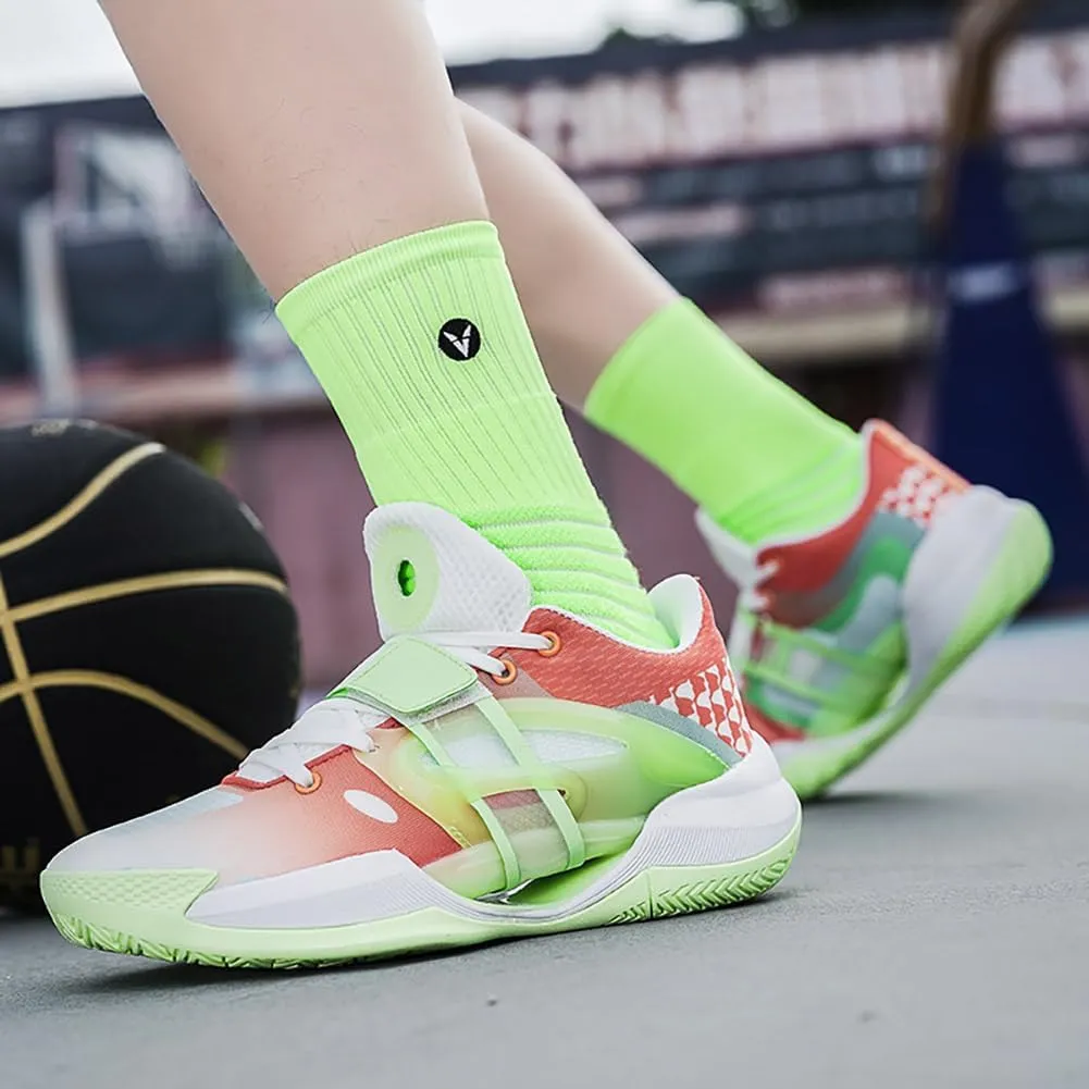 Men's Shoes Fashion Sneakers Breathable Running Shoes Mens Arch Support Basketball Shoes Non Slip