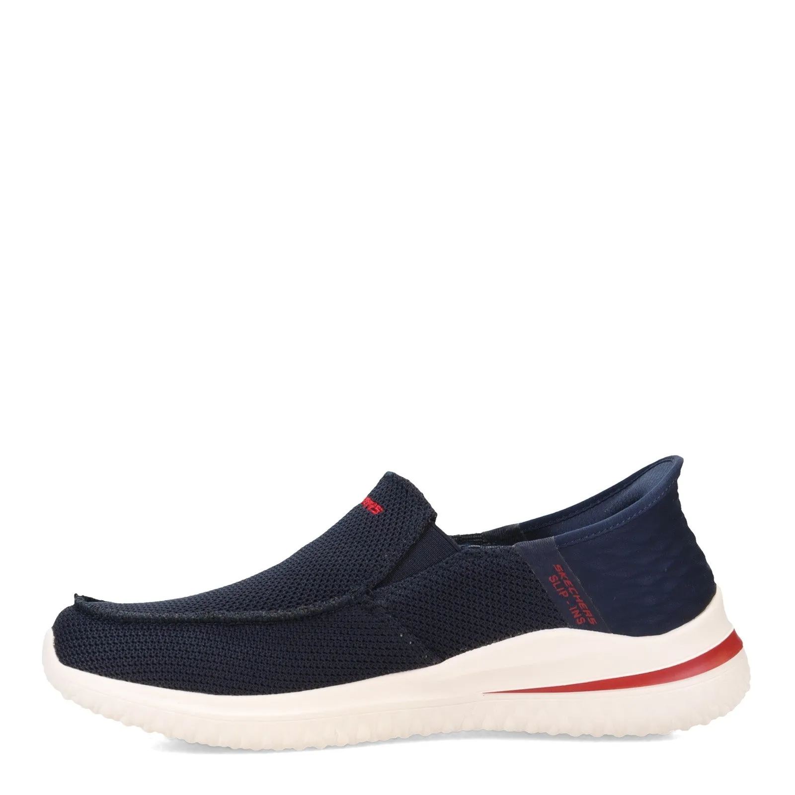 Mens Skechers Hand Free Slip Ons Navy Casual Delson 3.0 210604 NVY sale