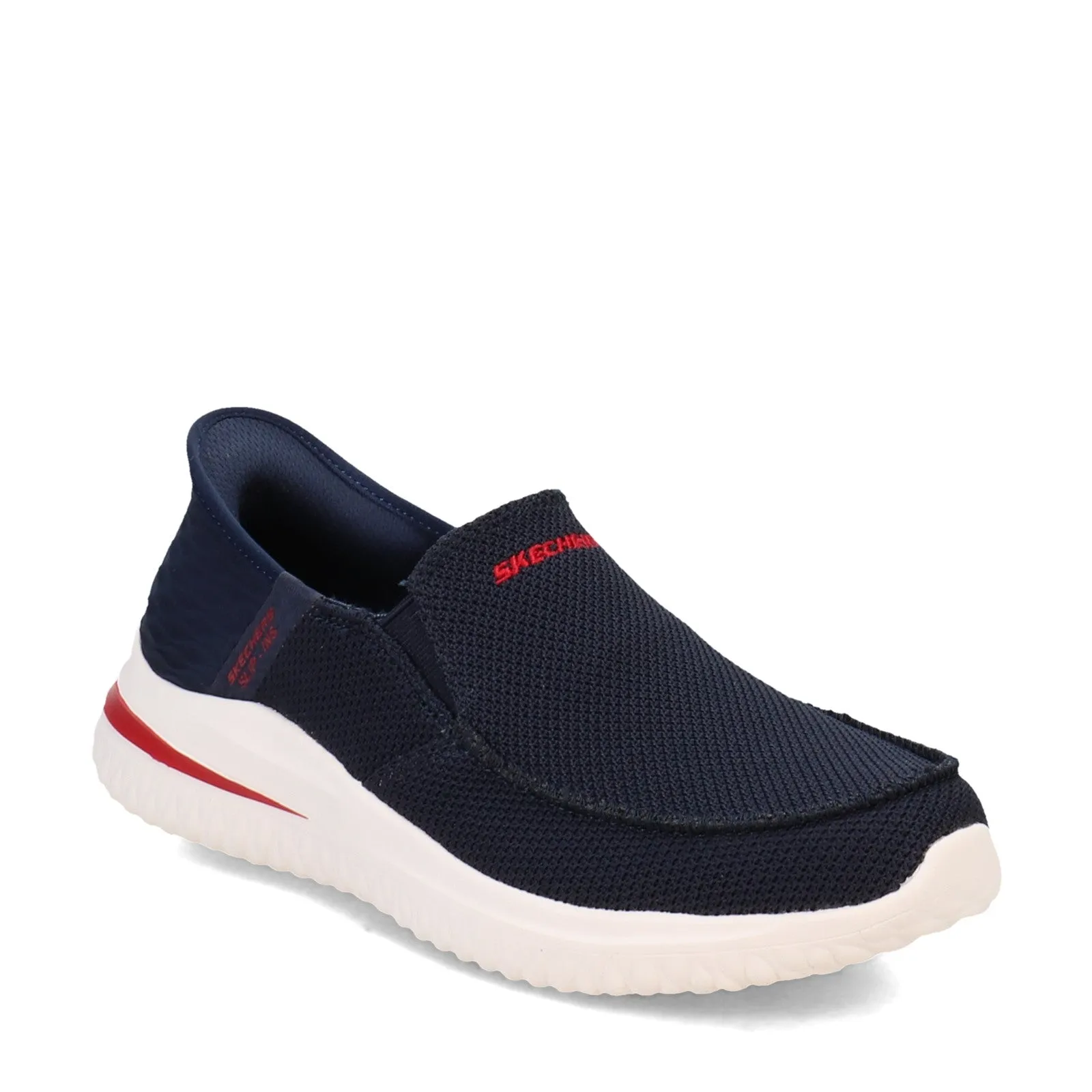 Mens Skechers Hand Free Slip Ons Navy Casual Delson 3.0 210604 NVY sale