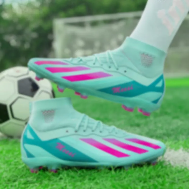 Men's Soccer Shoes Firm Ground Soccer Cleats Professional Low-Top Athletic Football Shoes Indoor Outdoor Futsal Turf Training Sneakers