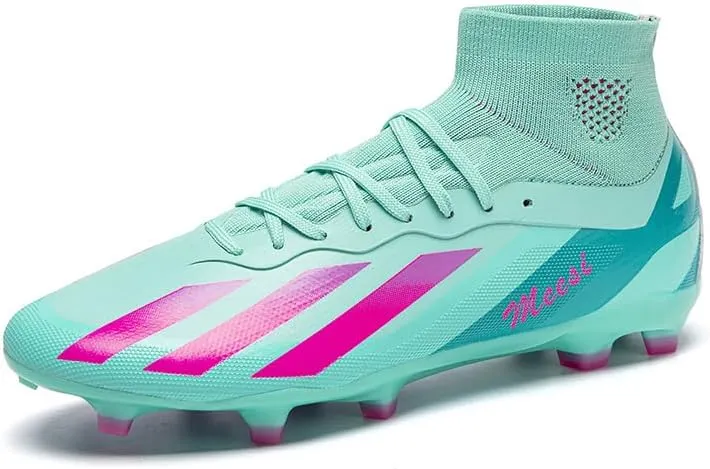 Men's Soccer Shoes Firm Ground Soccer Cleats Professional Low-Top Athletic Football Shoes Indoor Outdoor Futsal Turf Training Sneakers