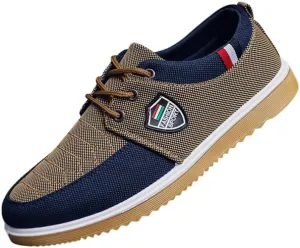 Men's Solid Color Commercial Style Casual Walking Shoes, Comfortable Non-Slip Lace Durable and Soft Office Shoes for Outdoor Activities