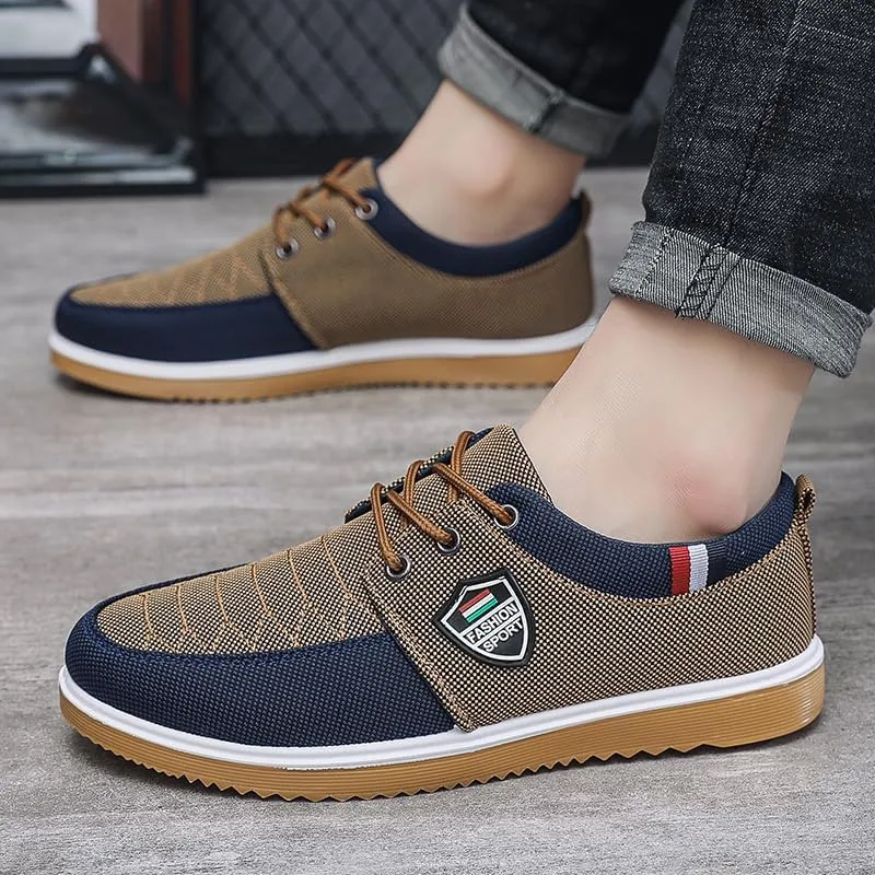 Men's Solid Color Commercial Style Casual Walking Shoes, Comfortable Non-Slip Lace Durable and Soft Office Shoes for Outdoor Activities