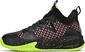 Mens White Lace Up Basketball Shoes Rubber Soles High Elasticity Running Shoes Comfortable and Breathable Badminton Sports Shoes Anti Slip and Wear Resistant Outdoor Hiking Shoes Fitness Shoes