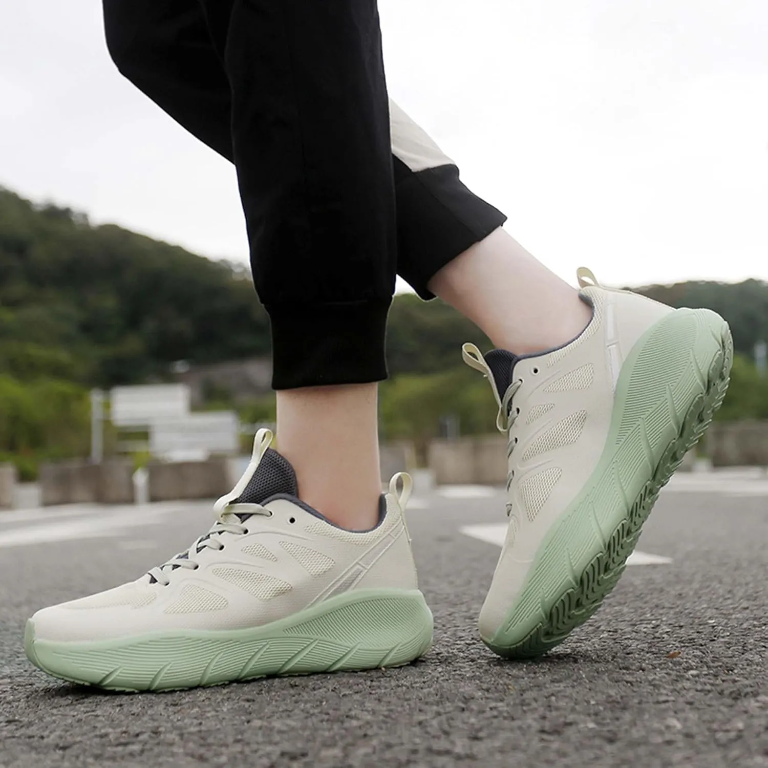 Men's Women's Basketball Shoes Fashion High Top Sneakers Arch Support Running Shoes Lightweight Casual Walking Shoes Outdoor Non-Slip Fitness Tennis Shoes