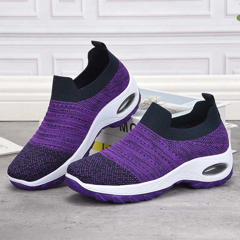 Mesh Soft Flyknit Walking Shoes