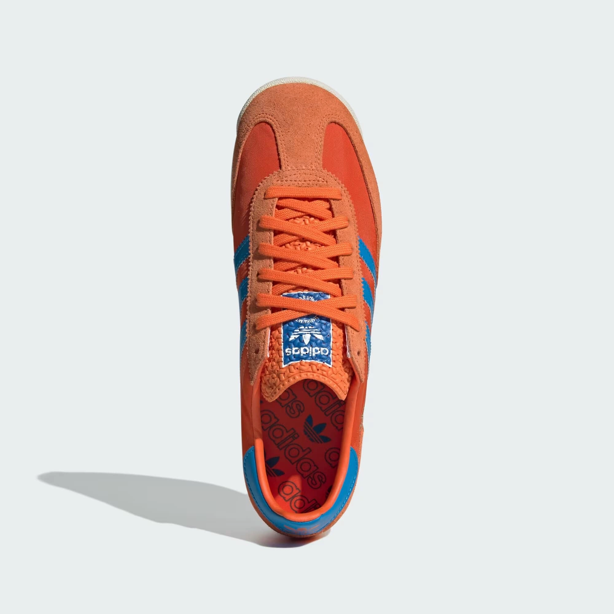 Adidas SL 72 RS Collegiate Orange Bright Blue Orange JS0748 shiny shoes confident - running