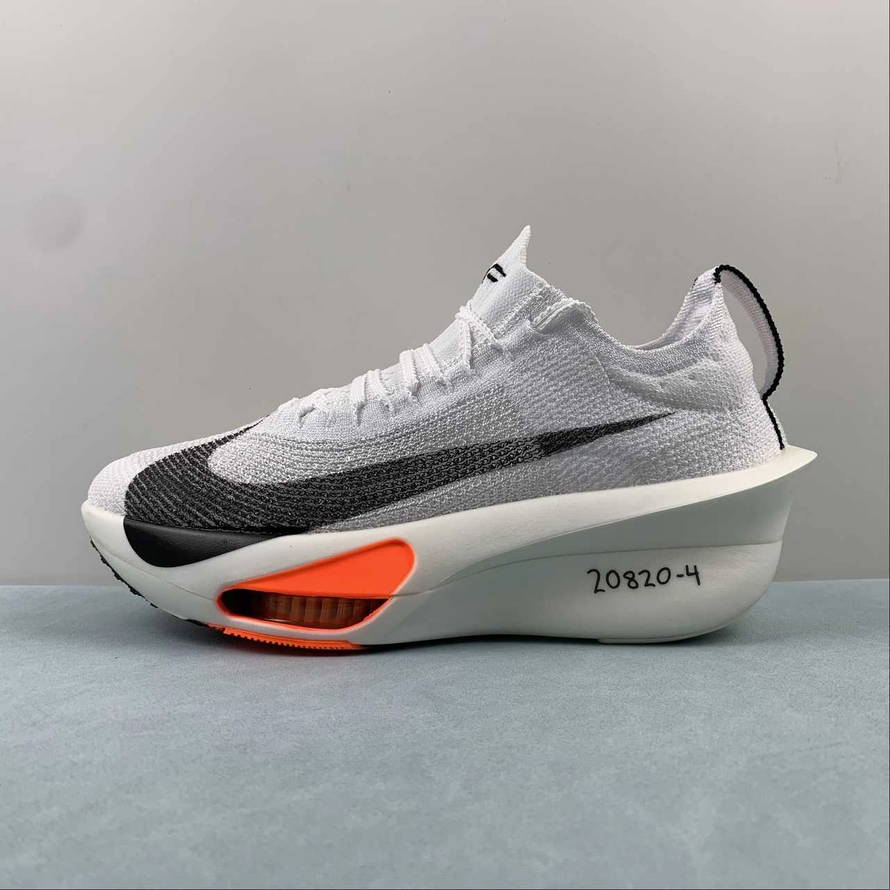 Upper blend adapts to a wide range of foot shapes Clean Fit Air Zoom Alphafly Next 3 White Orange ZD6206-130