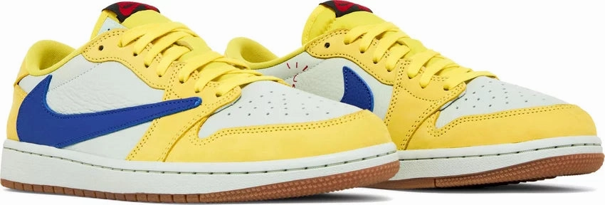 Nike Jordan 1 Low x Travis Scott  Canary Yellow W Traction Lug Configuration