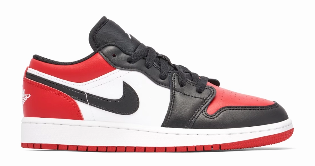 All Day Comfort Technology jordan 1 low bred toe