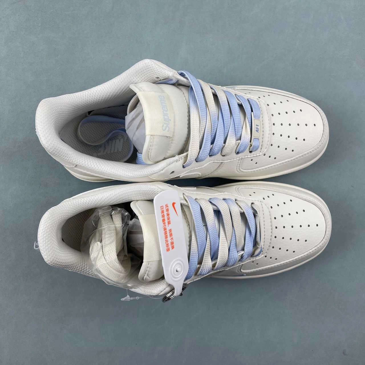 Knit Upper Supreme x Air Force 1 07 Low Off White Blue Red BB9599-202