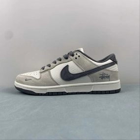 Modern Routine Breath Points Stussy x SB Dunk Low Off White Grey FC1688-154