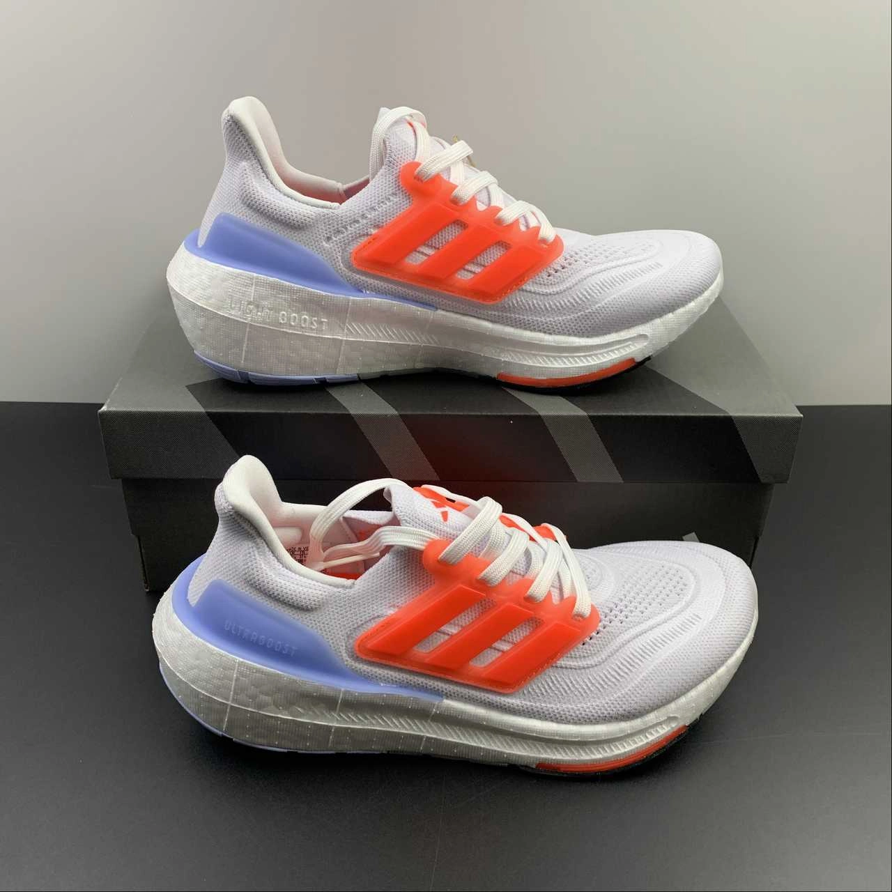 Adidas UltraBoost Light J Cloud White Solar Red H06357 Customizable Option Flexible Material