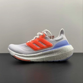 Adidas UltraBoost Light J Cloud White Solar Red H06357 multi - density - midsole - feature shoes contoured footbed shoes