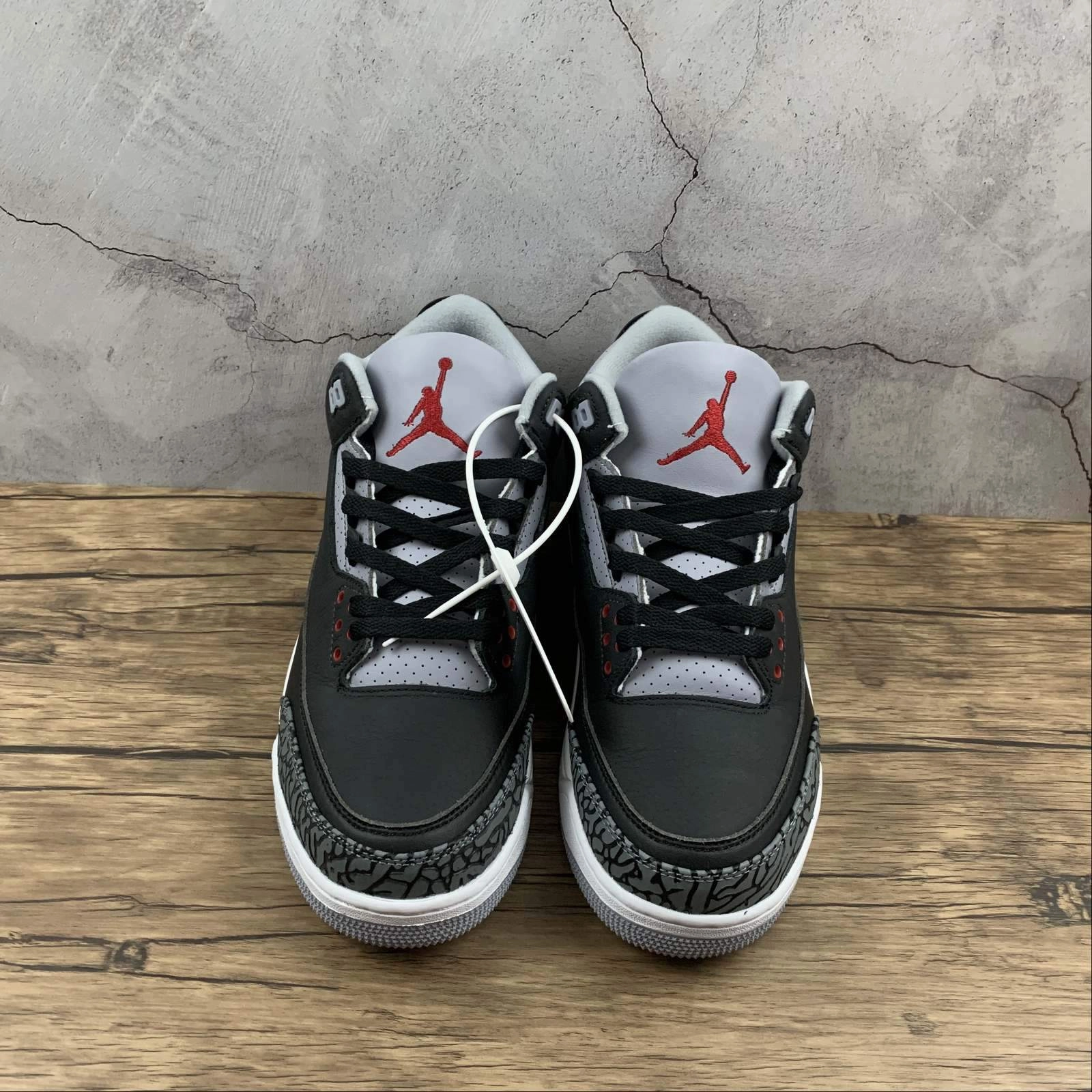 Air Jordan 3 Retro OG Black Fire Red-Cement Grey (2018) 854262-001 Camp Step Stable Structure