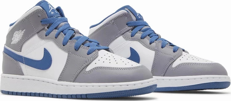 Zero Break In Rollbar Stability System Nike Jordan 1 Mid Cement True Blue GS