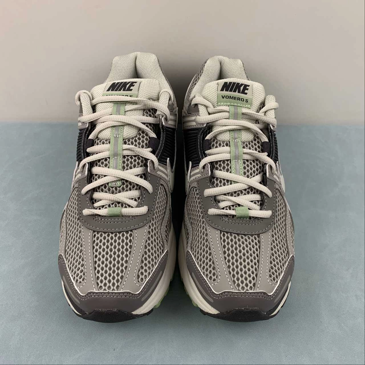 Customizable No seams Zoom Vomero 5 Cobblestone Flat Pewter Light Bone FB8825-001