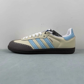 Closed Toe Adidas Samba OG Yellow Blue Brown  IG1024