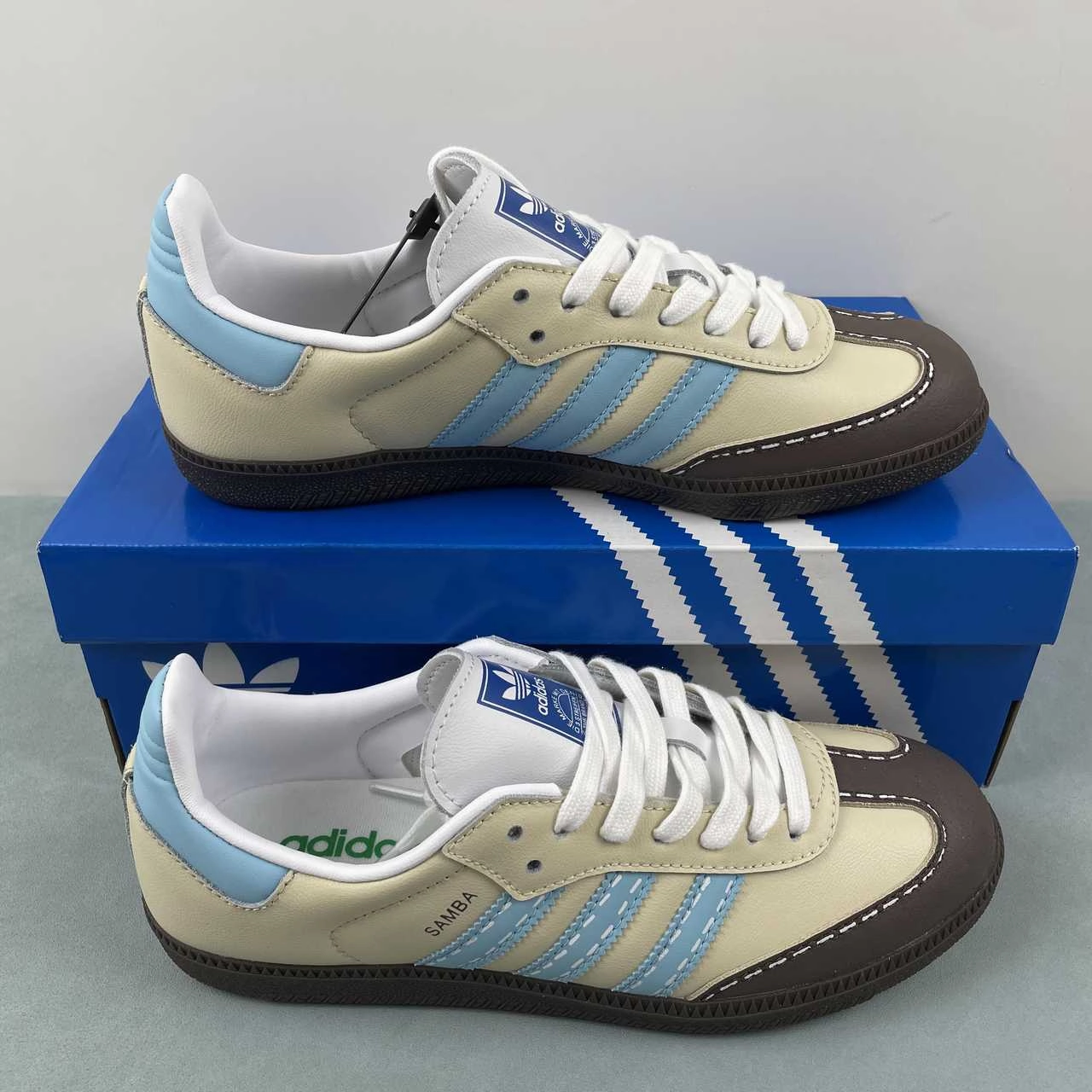 Adidas Samba OG Yellow Blue Brown  IG1024 All Seasons