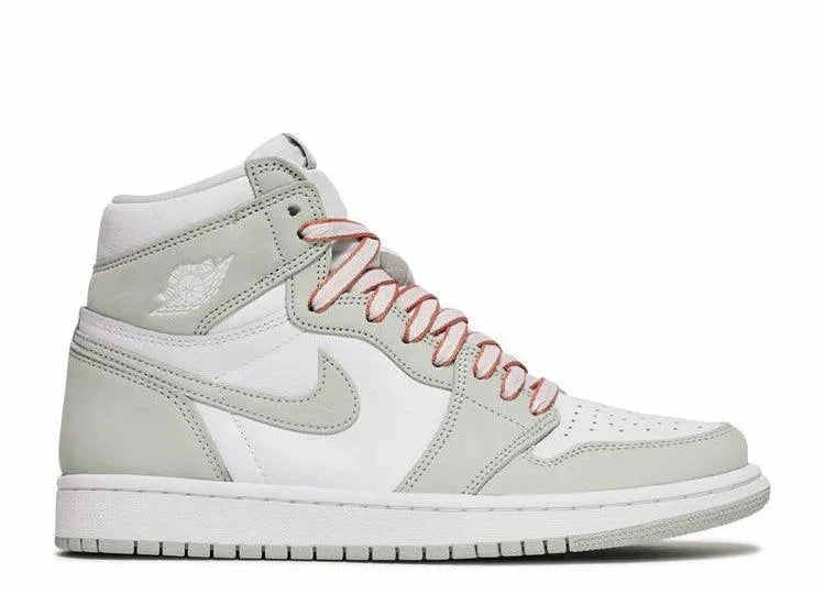 Wide toe box breathable panels Air Jordan 1 High Seafoam (W)