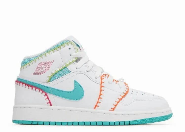 Air Jordan 1 Mid Multi Knit (GS) Ground Feel