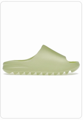 Yeezy Slide Glow Green Quick Beach Fit