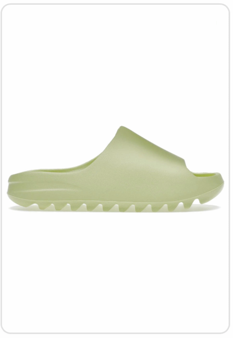 Yeezy Slide Glow Green Quick Beach Fit