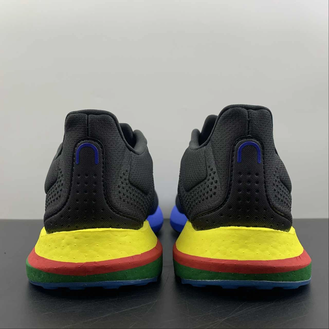 shock - absorbing - technology night runs Adidas PureBoost 21 Black Blue Green